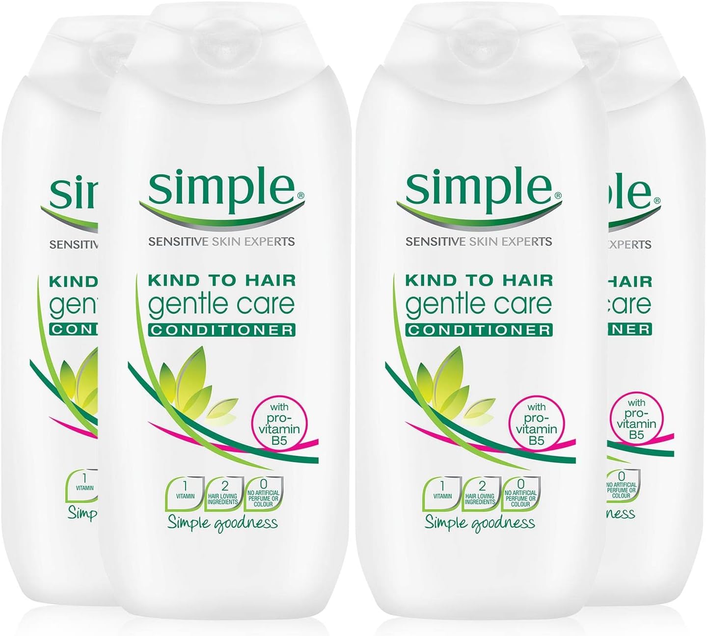 Simple kind to hair gentle care conditioner 200ml - Pack of 4