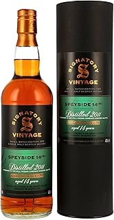 Undisclosed Speyside 14 year old M Signatory Vintage Small Batch Edition 20 Single Malt Scotch 2011 Whisky 70cl 482 ABV
