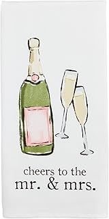 Mud Pie Cheers Cotton Hand Towel; 26" x 16 1/2"