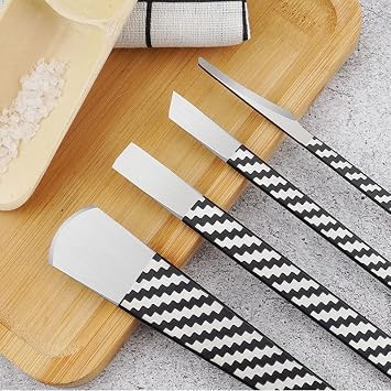 4 Pcs Decorative Foot Knives, Pedicure Knife Set for Ingrown Callus Shaver Feet Nail Correction Pliers Scissors Remover with Storage Bag. 160MM