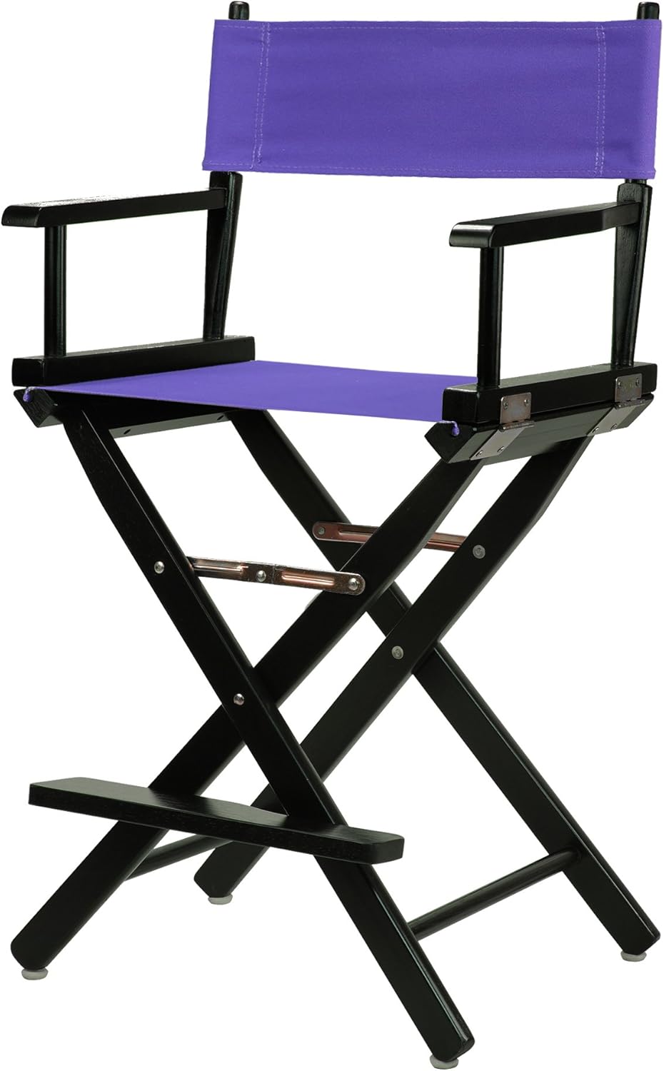 Casual Home 220-02/021-41 Director Chair 24" - Counter Height BlackFrame/Purple Canvas