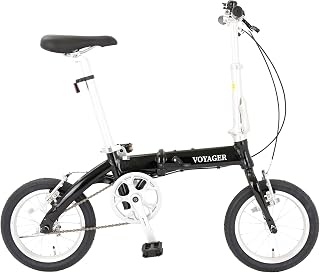 「組立動画あり」【スピードワールド】折りたたみ自転車 軽量 10kg以下 自転車 アルミフレーム 14インチ ミニベロ 本体重量8.7kg 前後V型ブレーキ 超軽量 コンパクト 旅行 持ち運び 通勤 通学 ハンドル・サドル高さ調整可能 男女兼用 素早く折畳可能