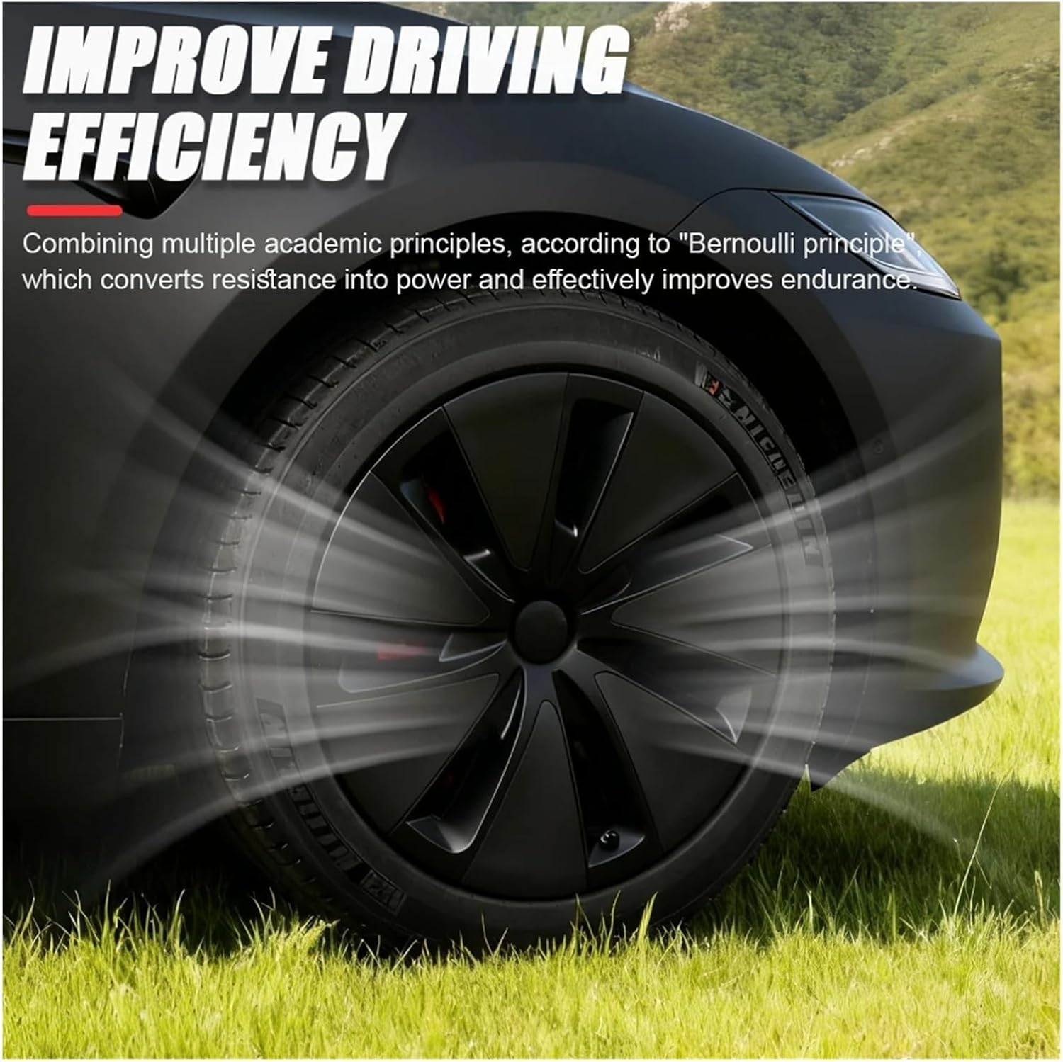 2025 Wheel Cap Car for Tesla Model 3 18 Inch Highland Tire Full Rim Accessories Parts 2024 HubCap(Black Grey)