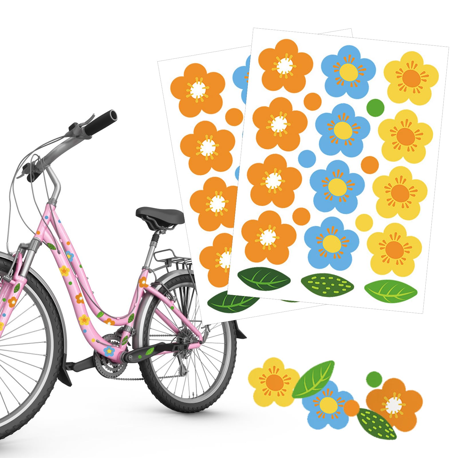 Flower Bike Stickers