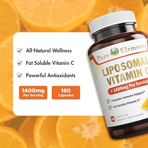 Miniatura 3 de Suplemento dietético de vitamina C liposomal, cápsulas sin OMG, sin soja, sin gluten
