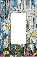 Vista 101 de Deep Blue Sea Turtles 1 Gang Outlet Covers Duplex Receptáculo Placa de pared Decorativa Eléctrica Placa Delantera Interruptores de Luz para Cocina