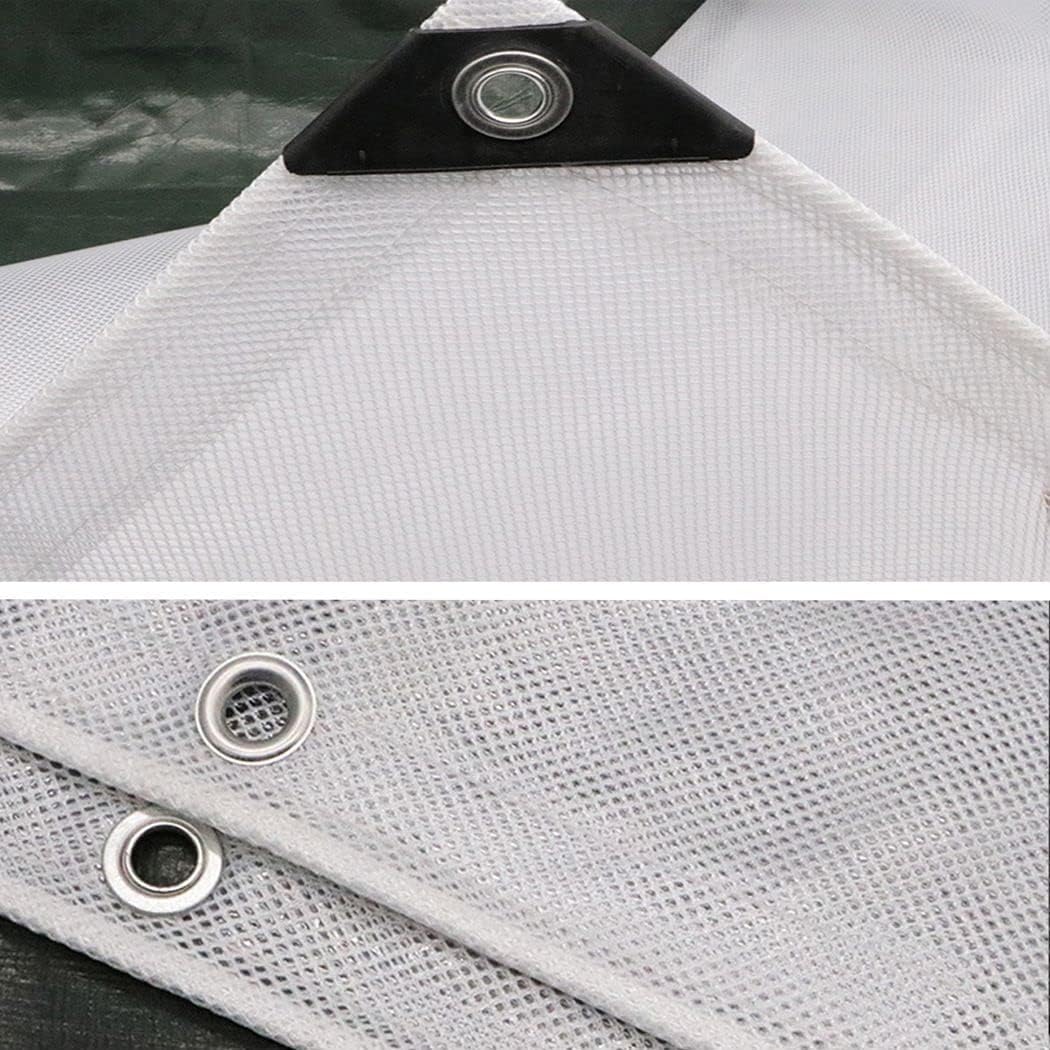 Tarps Heavy Duty Waterproof 5x6, 13.5 Mil Clear Tarpaulin with Metal Grommets for Roof, Camping, Outdoor, Patio, Rain or Sun Shelter