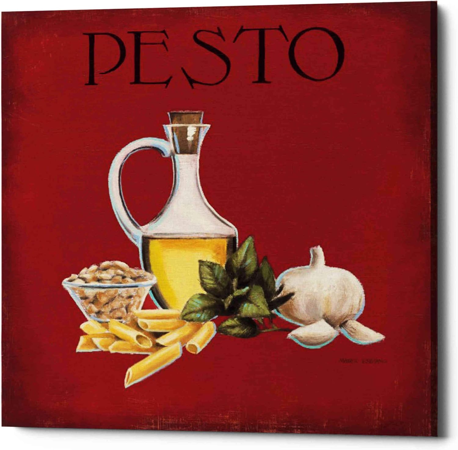 Epic Graffiti 'Italian Cuisine II' by Marco Fabiano, Canvas Wall Art, 12"x12"