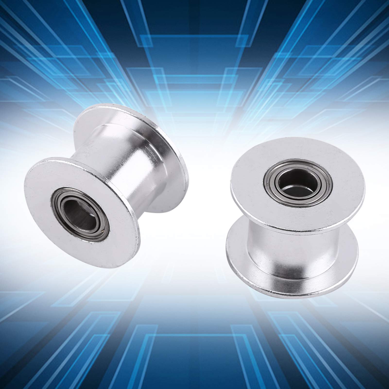 Correa de Distribución GT2 20 Dientes Polea Loca 10mm Ancho 5mm Diámetro para Impresora 3D