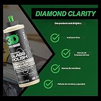 Vista 3 de 3D Pasta de pulido de cristal – Removedor de arañazos de cristal de óxido de cerio para ventanas de coche – Restaura la claridad y elimina marcas