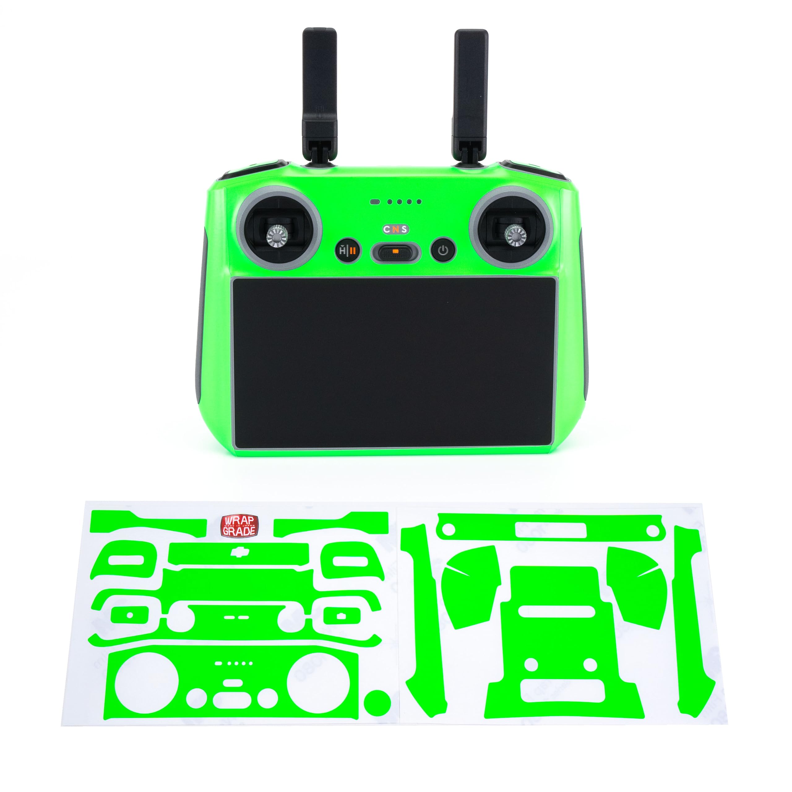 WRAPGRADE Skin Stickers Compatible with DJI RC 2 (NEON GREEN)