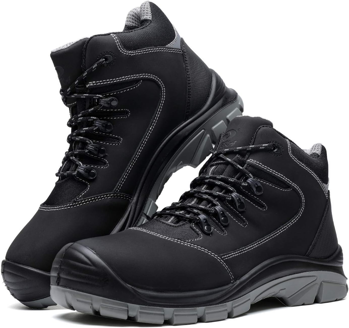 Men's Steel Toe Work Boots Water Resistant Safety Shoes