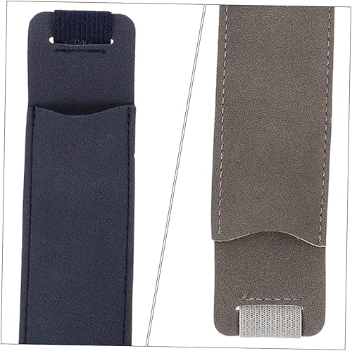 Miniatura 5 de NUOBESTY 6 unids titulares de cuero individual bolsas de cuaderno banda para cubiertas bandas mangas elásticas con soporte lápices manga pluma