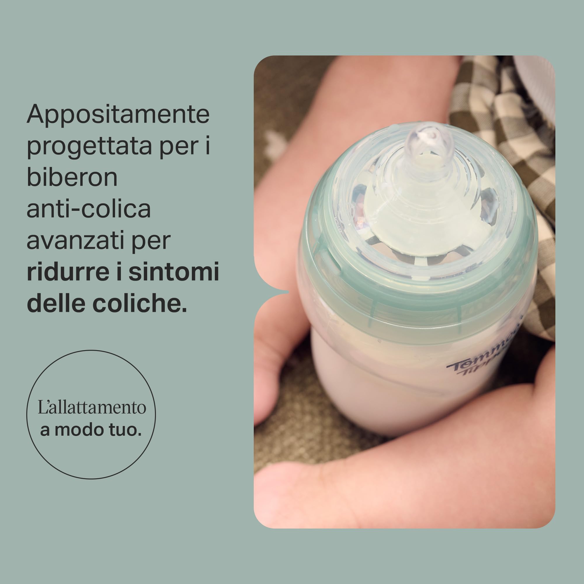 Tommee Tippee Tettarelle Anti-Colica Avanzato, Flusso Rapido, 6M+, 2 Pezzi