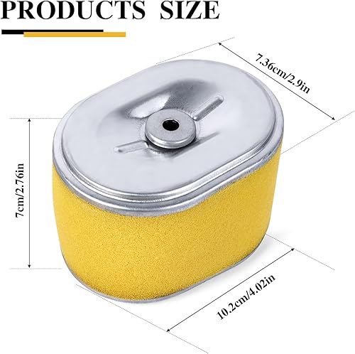 Miniatura 5 de Paquete de 2 filtros de aire GX160 para motores horizontales Honda GX200 GX140 y 17210-Z4M-821 17210-ZE1-505 17210-ZE1-517 OEM filtro de aire con