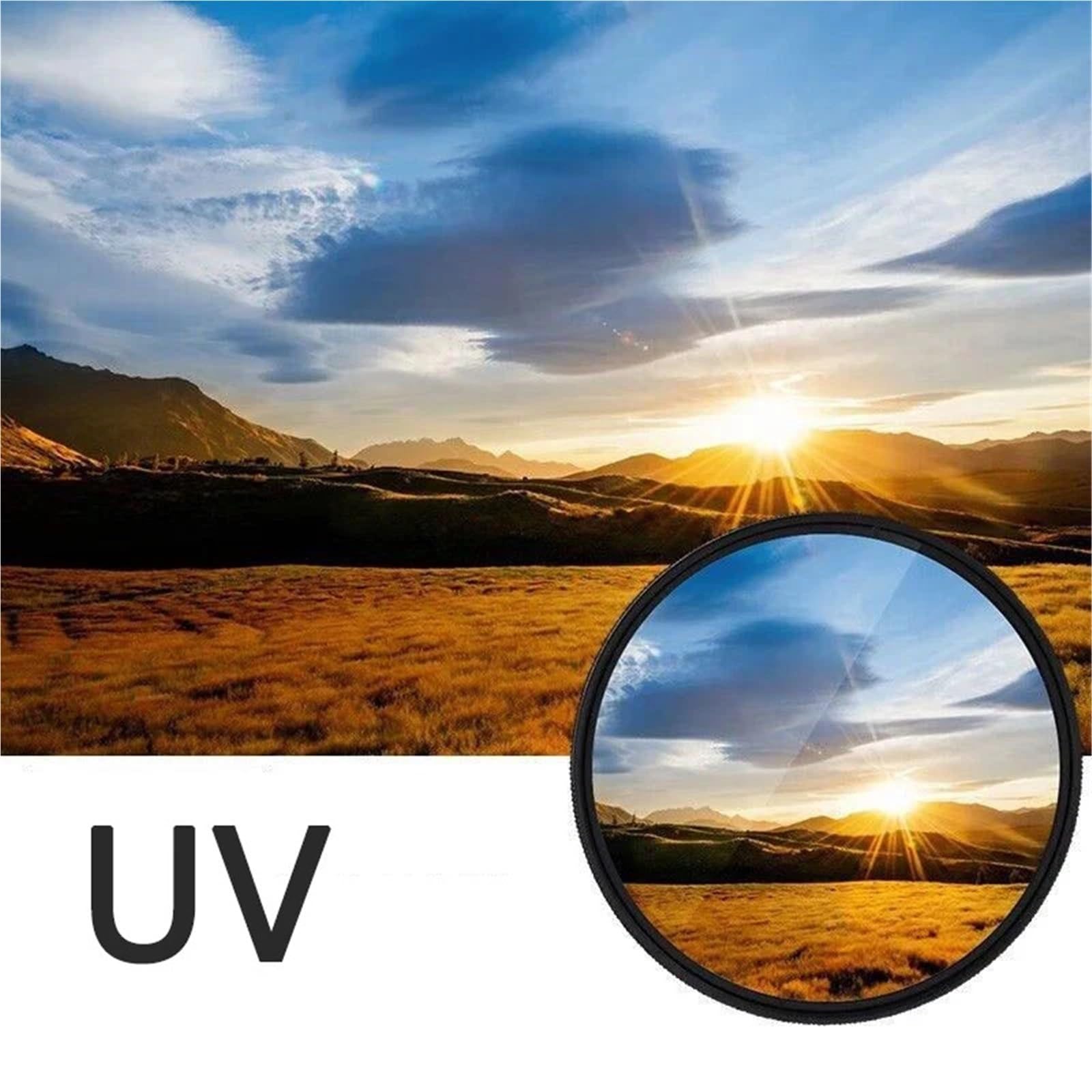 Compatible avec Le kit de filtres Canon 6 en 1 49-82 mm UV CPL ND