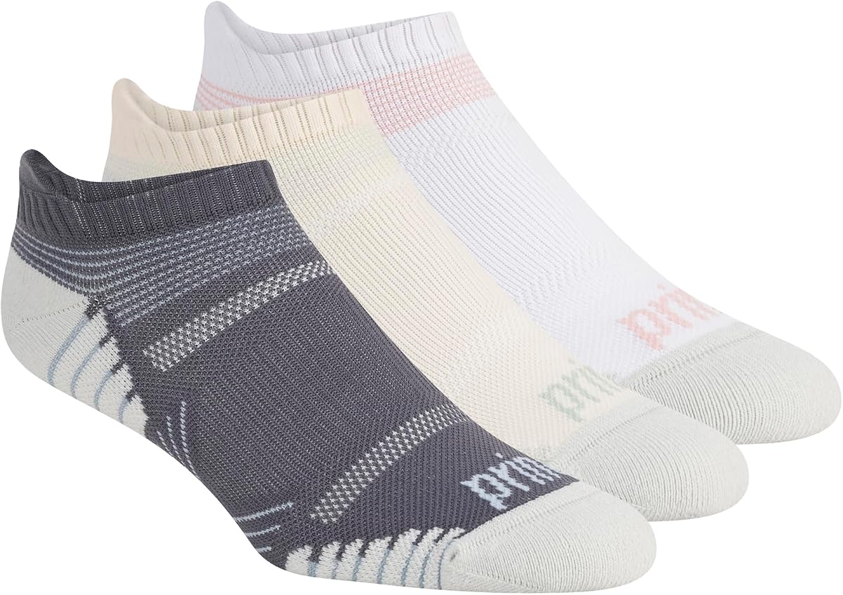 Pack de 3 pares de calcetines de tenis de corte bajo para mujer con lengüeta en el talón, absorción de la humedad y soporte para el tobillo