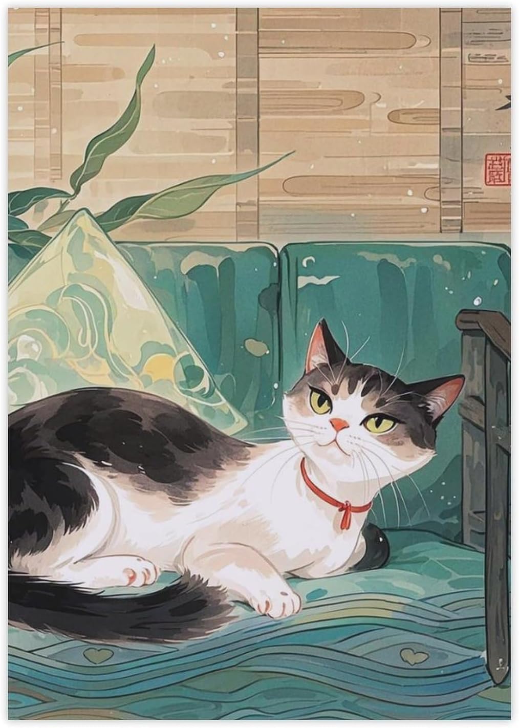 Cute Stickers Waterproof Funny Cute Cat Stickers for Water Bottles Laptop Decor