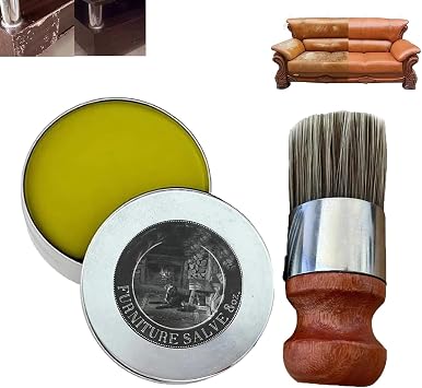 Evergloss Leather and Furniture Restoration Cream + Applicator Brush Ever Gloss Leather Restoration For Sofas, Shoes, Jackets