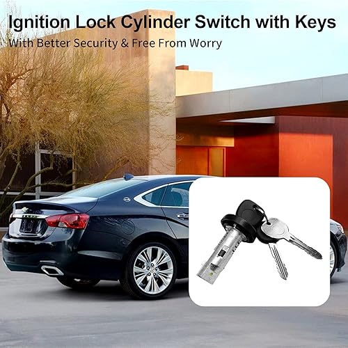 Miniatura 6 de Cilindro de bloqueo de interruptor de encendido con llaves. Reemplazo para Chevy Silverado Express Suburban 150025003500, GMC Sierra Savana Yukon,