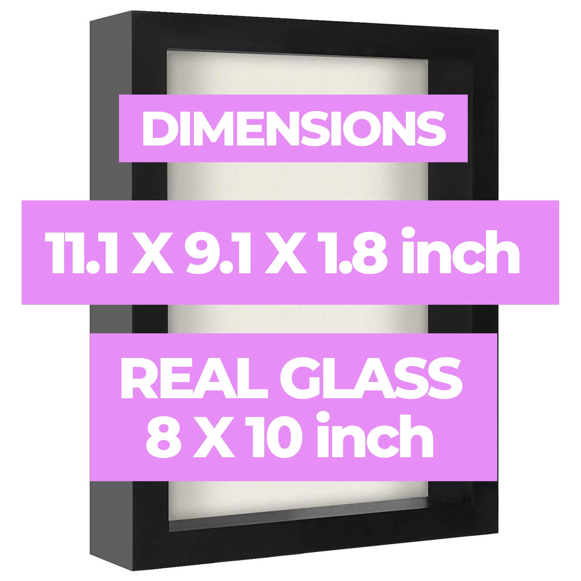 Buy ForKeeps 8x10in Wood Shadow Box Frame Shadow Box Display Case