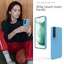 YATWIN Silicone Back Case for Samsung Galaxy S22, Soft-Touch Phone Back Cover for Samsung Galaxy S22 - Sky Blue gallery image