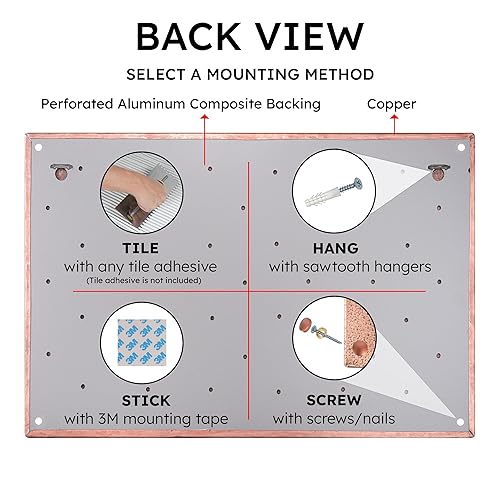 Miniatura 7 de Kitchen Backsplash, Italian Gondola Landscape Copper Backsplash, Custom Copper Backsplash Panel, Handmade Copper Backsplash Tile, Indoor Outdoor