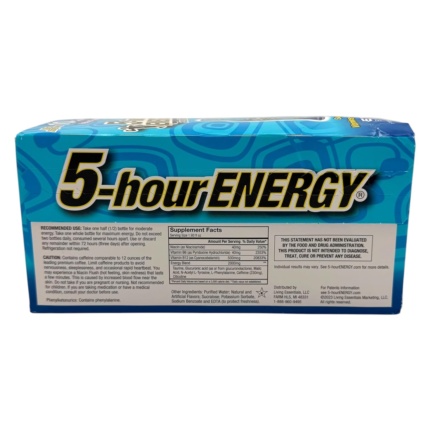 5 Hour Energy, Shots - Extra Strength Blue Raspberry, 1.93 Fl Oz, 10 Count