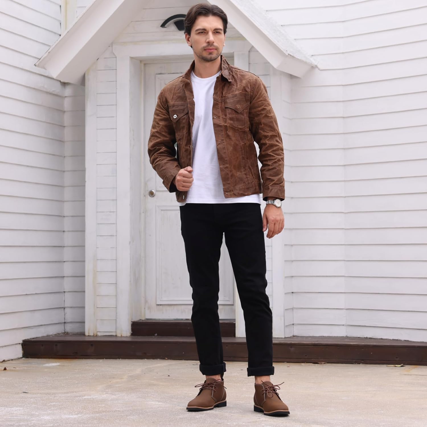 Men's Chukka Boots – Classic Ankle Desert Style Boots for Men - Image 2