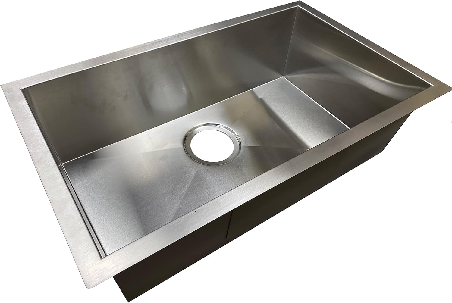 Class A Customs | 25" X 15" X 7" Undermount Stainless Steel Single Bowl Sink | 300 Series Stainless Steel | RV Camper Motor Home Sink | Concession