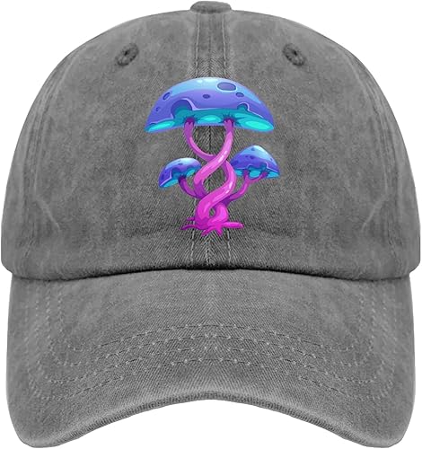 Sombreros de fantasía de dibujos animados de hongos para papá, sombreros para mujer, sombrero vintage ajustable para papá