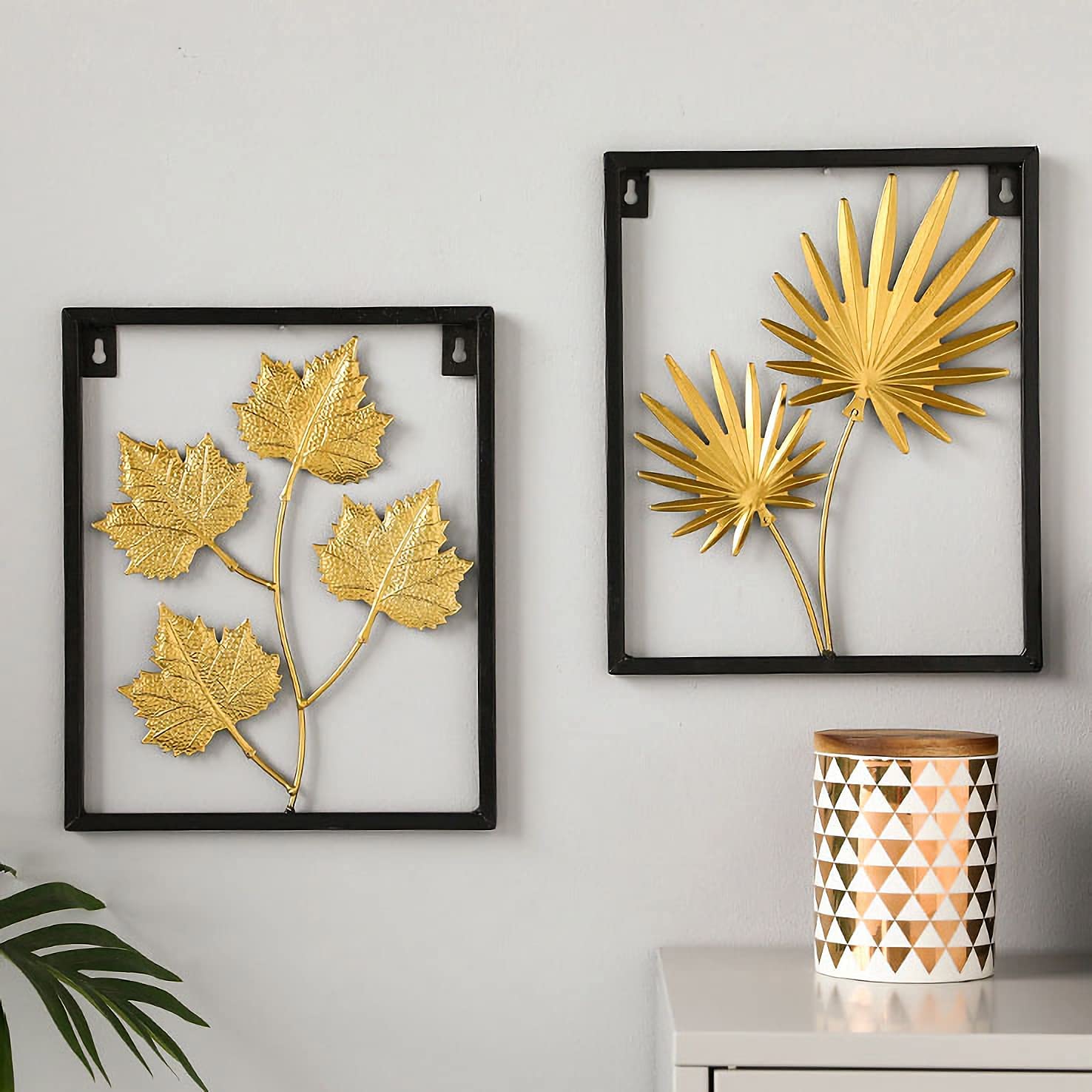Decoración de Pared Estilo casa de Campo Moderna luz de Lujo de Metal de Pared, o Dorada, Colgante de Pared 3D Escultura de Pared Creativa Hecha a Mano decoración del hogar con Arte de Marco