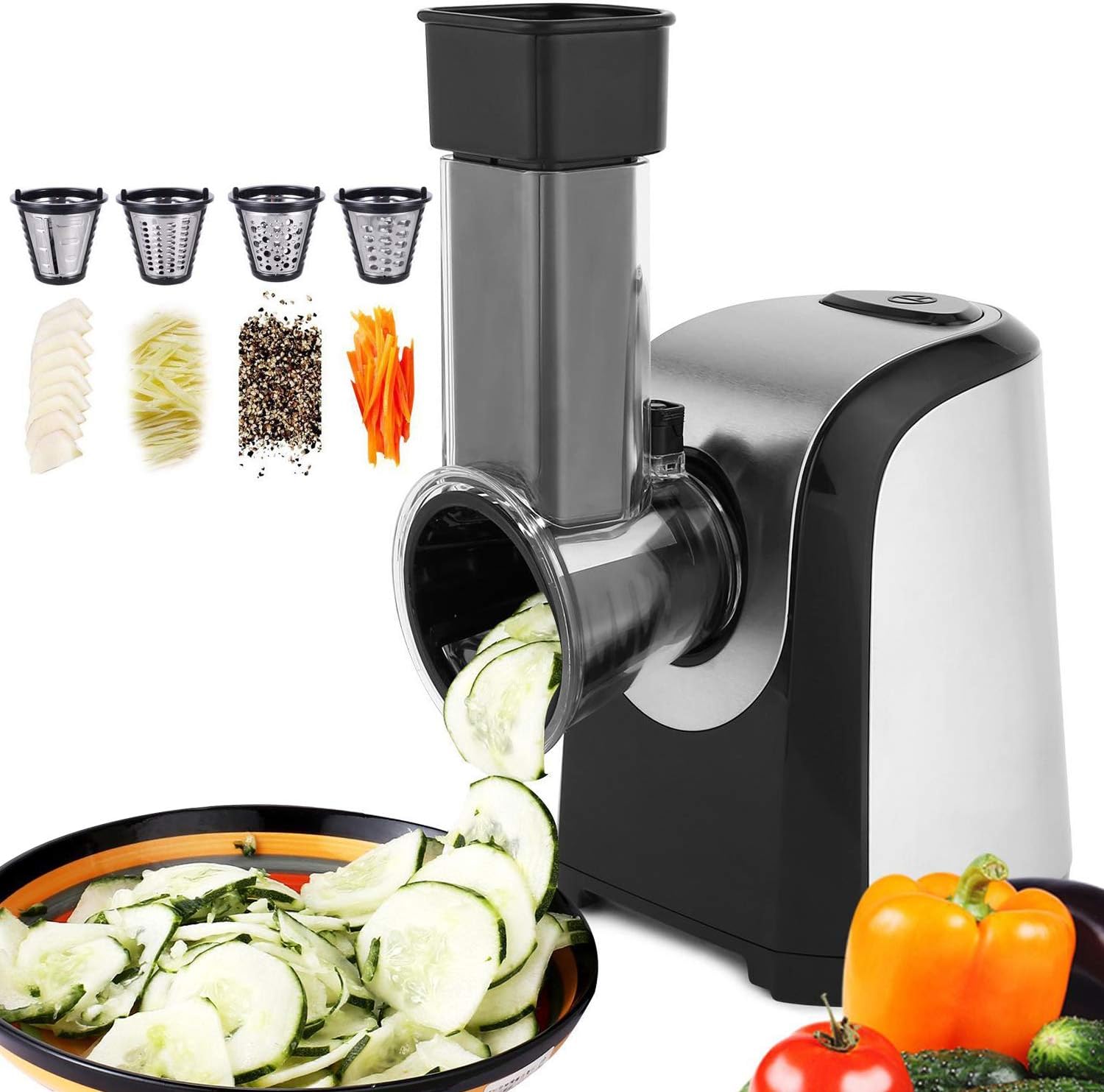 Hauture Professional Salad Maker, Electric Slicer Shredder,Chopper