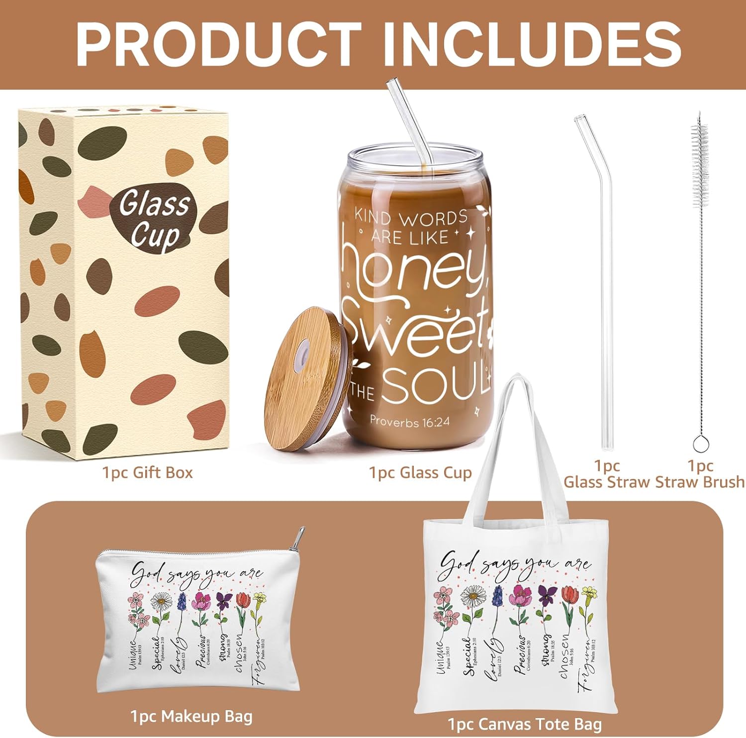 Christian Gifts for Women, Religious Faith Based Present, Bible Bags for Women, Spiritual Inspirational Christmas Birthday Gifts for Mom Best Friend Sister - Image 8