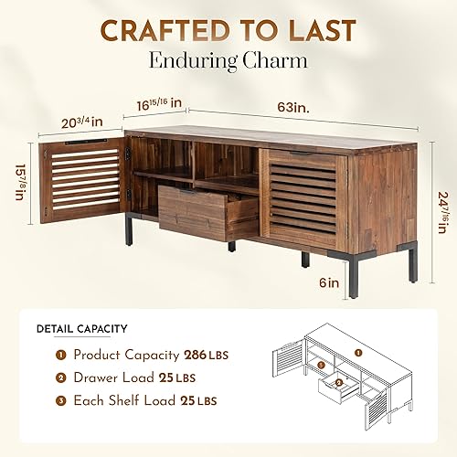 Miniatura 9 de Bme, Millie - Mesa auxiliar rústica, color castaño rústico