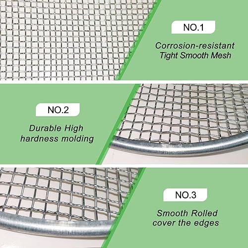 Miniatura 8 de ACSUCK 14 Inch Compost Sifter for Garden Sand Soil, Garden Potting Mesh Sieve Sifting Pan,Soil Sifter Mesh Gardening Tool Best for Plants and