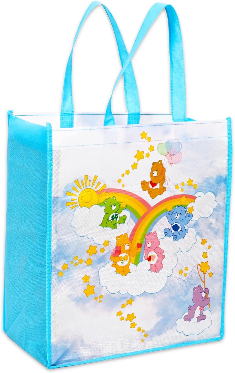 Care Bears Tote Bag Bundle - Accessories Bundle with 3 Grocery Bags Featuring Grumpy, Cheer, Funshine, Good Luck, More Plus Stickers | Care Bears Reusable Bags - Image 4
