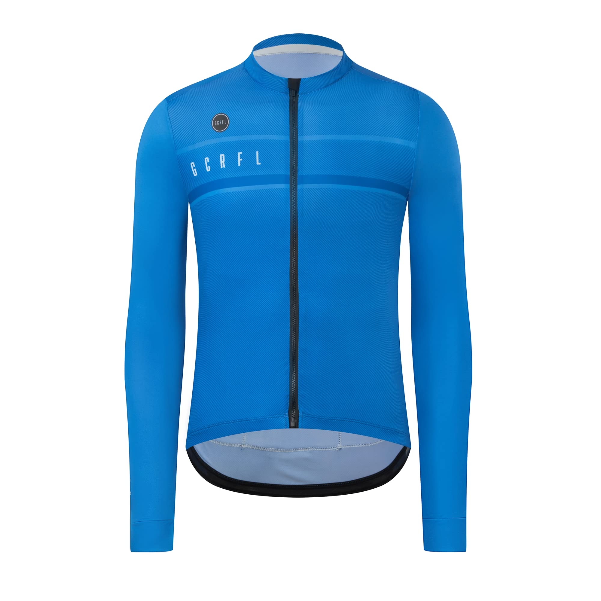 GCRFL Men's Cycling Jersey Long Sleeves Road Bike Jersey Shirt Cycling Tops, Zipper Pocket Lightweight PRO Race Fit UPF 50+