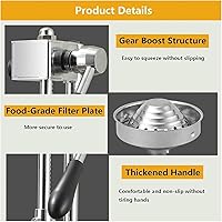 Vista 6 de Cast Iron Orange Juice Squeezer, Hand Press Citrus Juicer Extractor, Easy Juice Extraction for Commercial Use