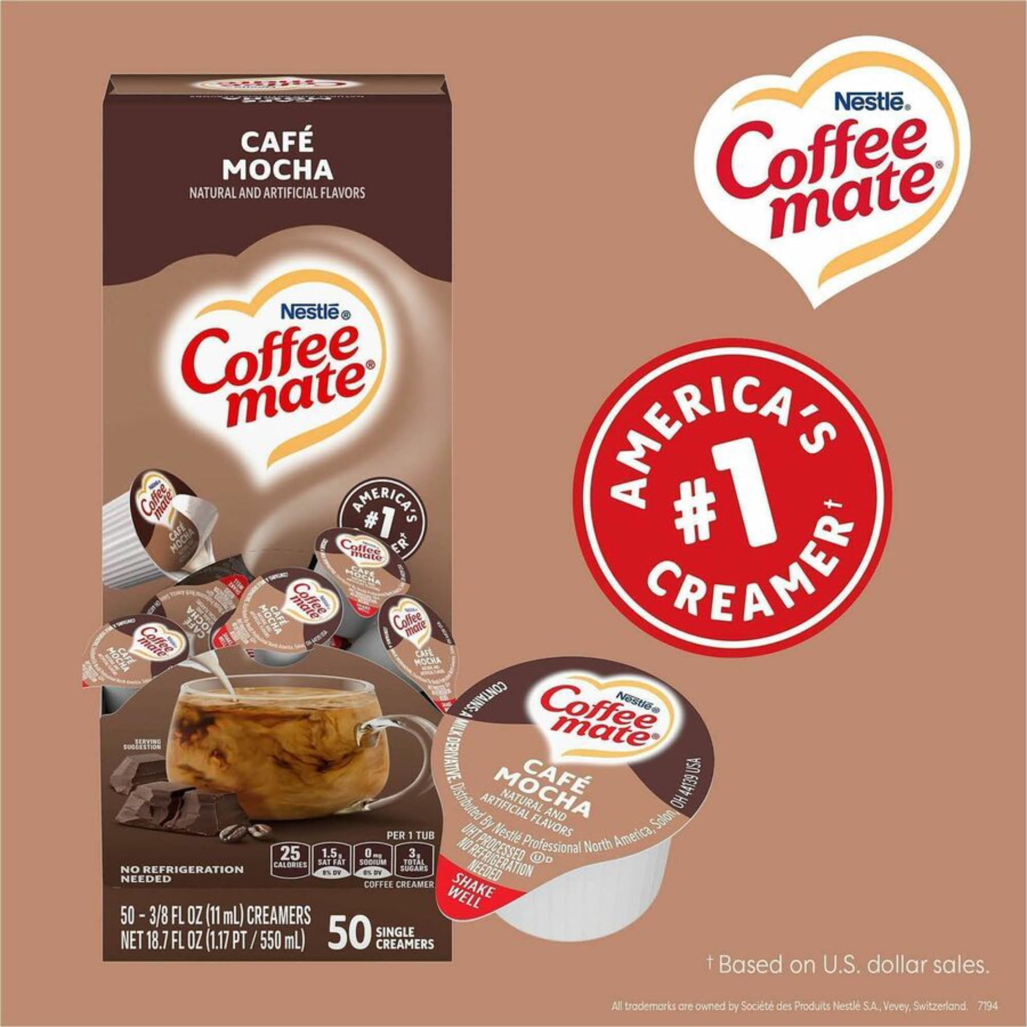 Amazon.com: Coffee Mate Liquid .375oz, 4 Flavor Variety 200 Count