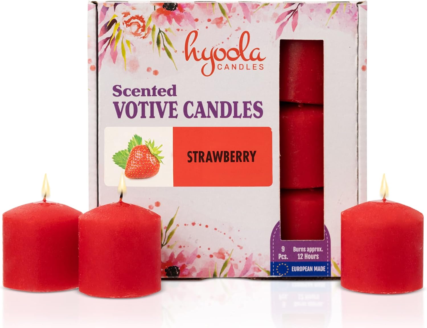 HYOOLA Scented Votive Candles Strawberry Votive Candles