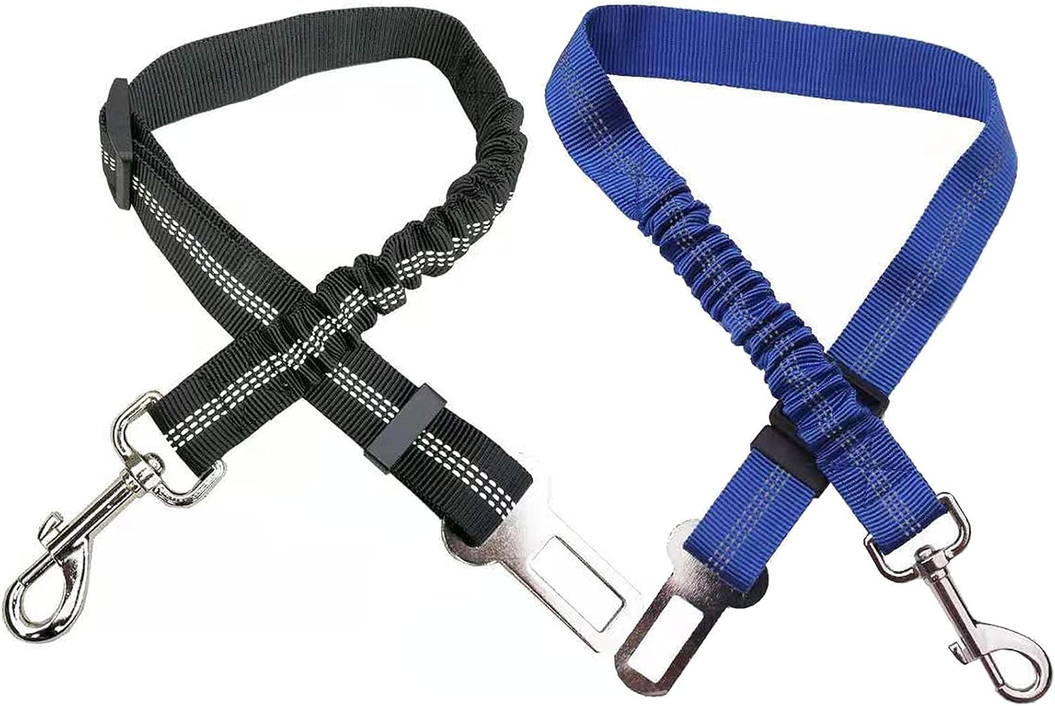 Dog Seat Belt, 2 Pack Retractable Adjustable Dog Car Seatbelts for Vehicle, Dog Car Harness Pet Seat Belts Heavy Duty & Elastic &…