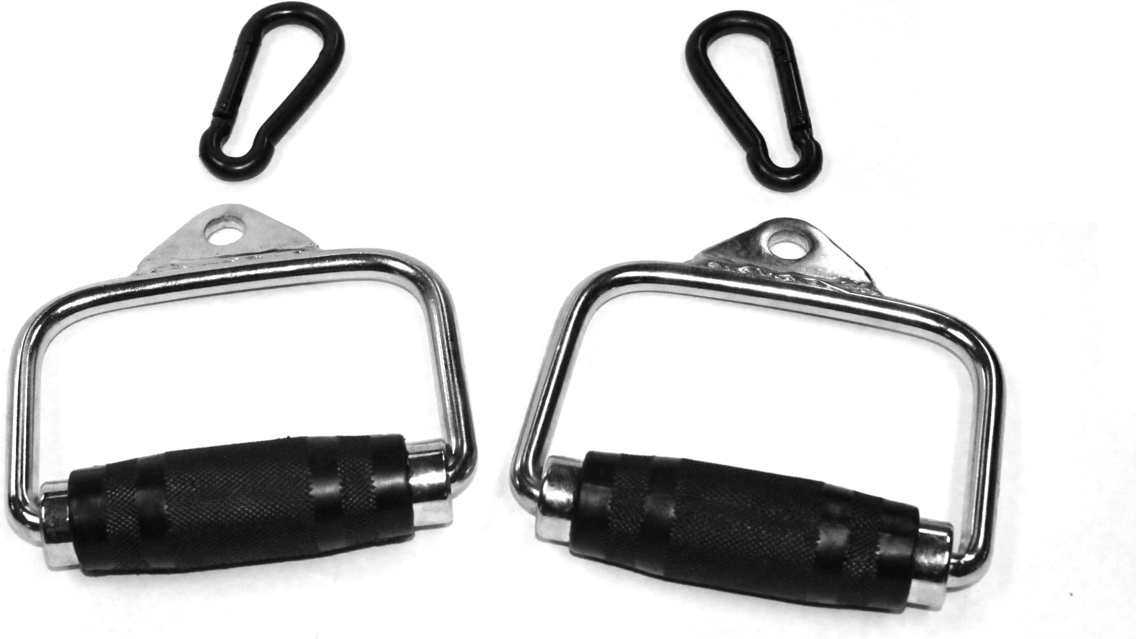 Ader Cable Handles w/ Heavy Duty Black Snap Link (Sold As Pair)