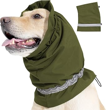 Pet Ear Protector for Bath Green M
