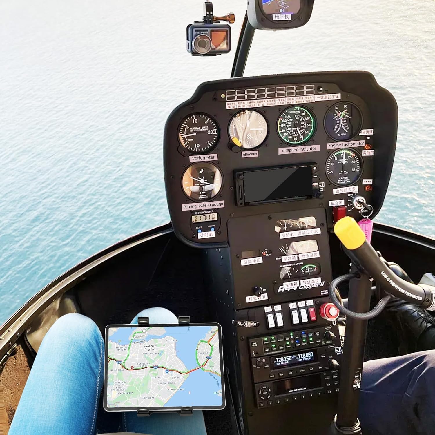 OHLPRO Pilot Kneeboard for iPad & 7"-11" Tablets, Upgraded 2 Pack Elastic Strap for Secure Fit on Thigh, Adjustable Viewing Angles, Premium Plastic Material, Ideal for Aviation & Watching