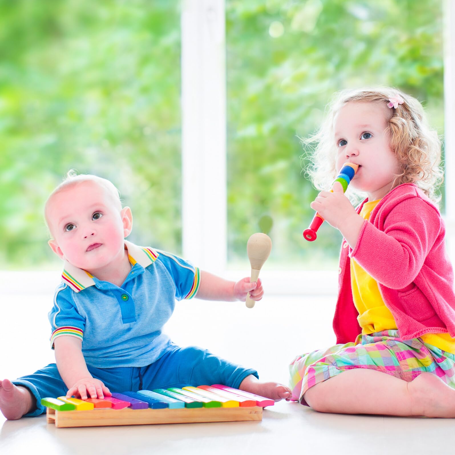 Maracas in Legno Per Ragazzo Ragazza 12 Pezzi Fai Da Te, Strumento Musicale Shaker Compatto, Giocattolo Didattico Creativo Per Scuole e Feste