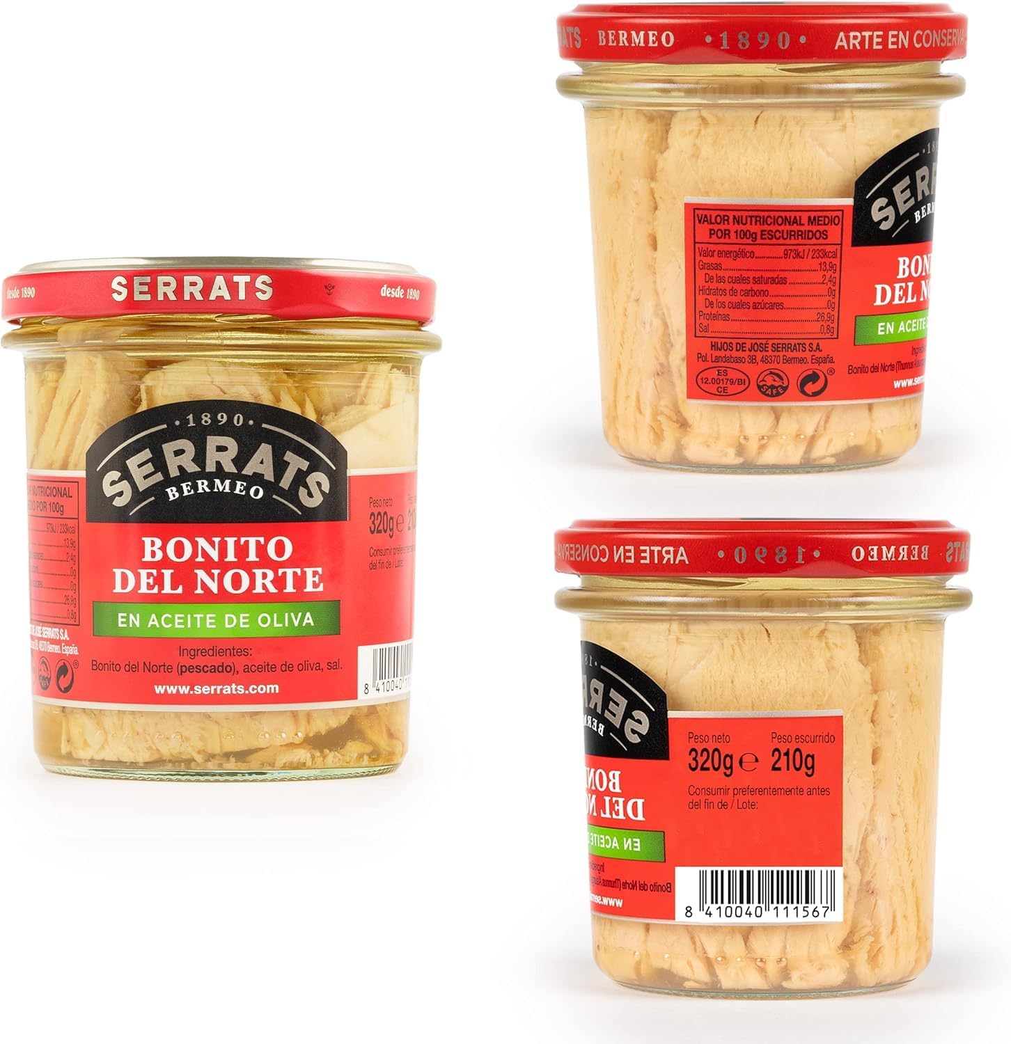SERRATS - Coffret cadeau - Pack Bermeo - 9 conserves