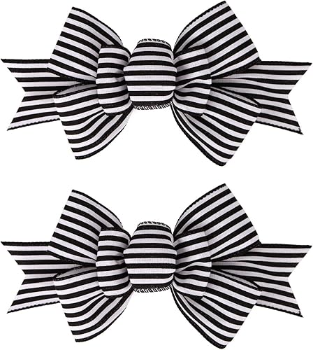 Meseey 2 lazos de arpillera de Navidad, hechos a mano, prefabricados para coronas, adornos decorativos grandes de Navidad, decoración de árbol, Meseey 2 lazos de arpillera de Navidad, hechos a mano, prefabricados para coronas, adornos decorativos grandes de Navidad, decoración de árbol,