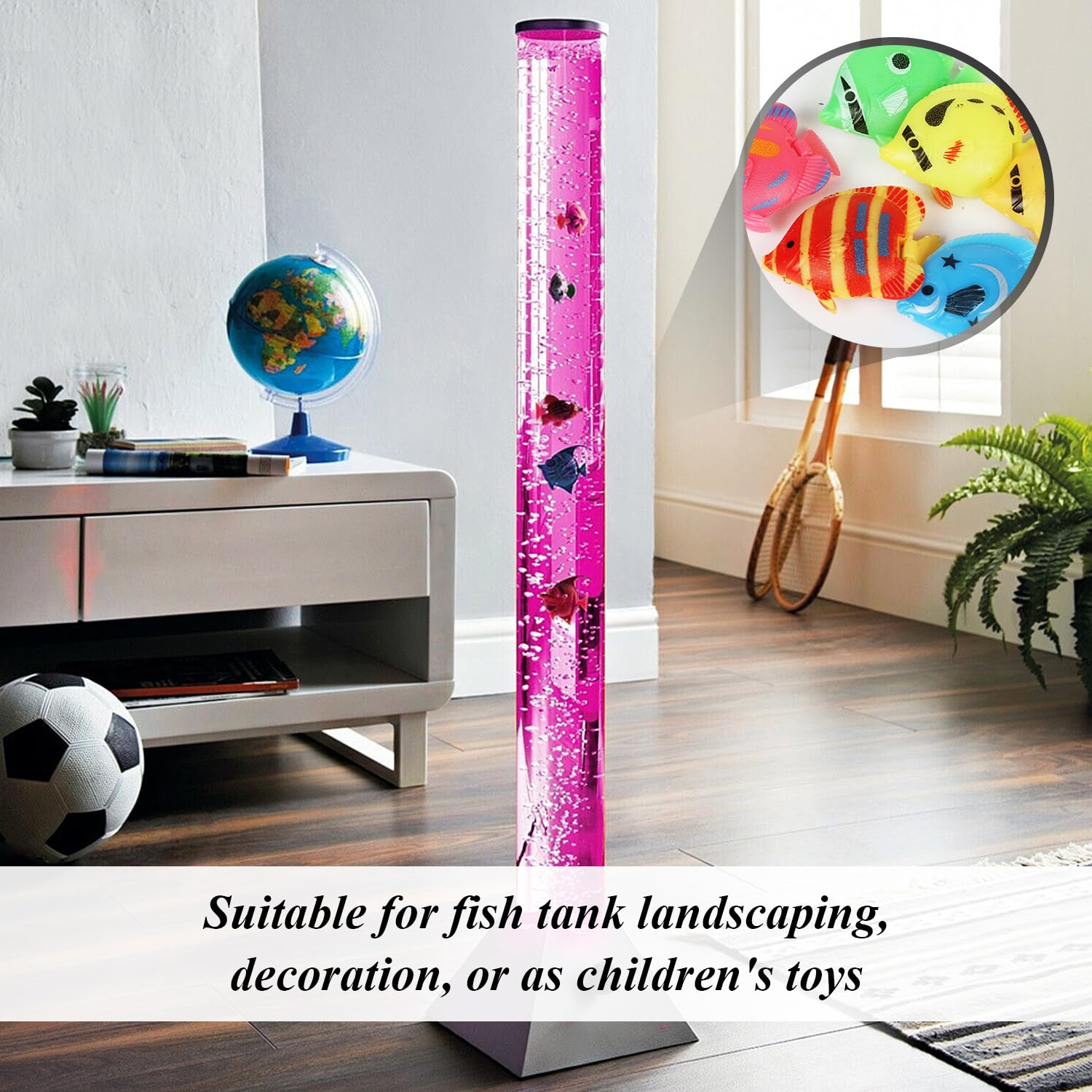 20 Pezzi di Plastica Piccoli Pesci, Modelli di Pesce Simulati, Forniture Paesaggistiche del Serbatoio di Pesce, Decorazioni per Le Vasca per I Pesci E Giocattoli per Bambini.