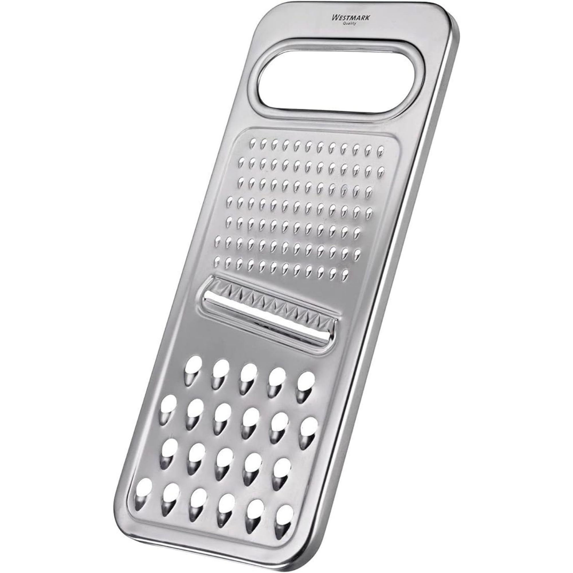 Westmark Universalreibe, 3 in 1, Rostfreier Edelstahl, Steel, Silber, 10022270